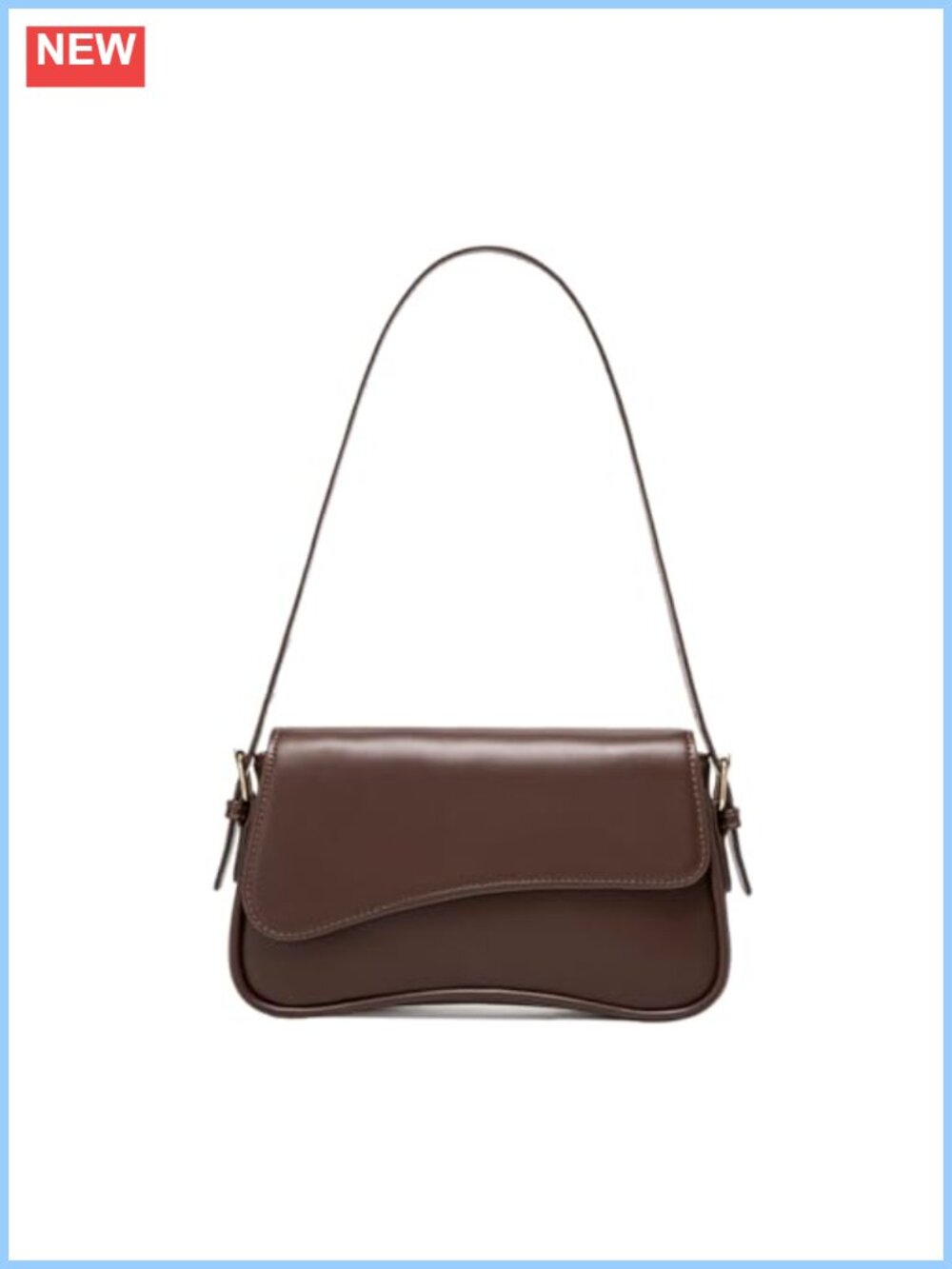 PU Leather Hobo Shoulder Bag Convertible Crossbody Purse Adjustable Strap